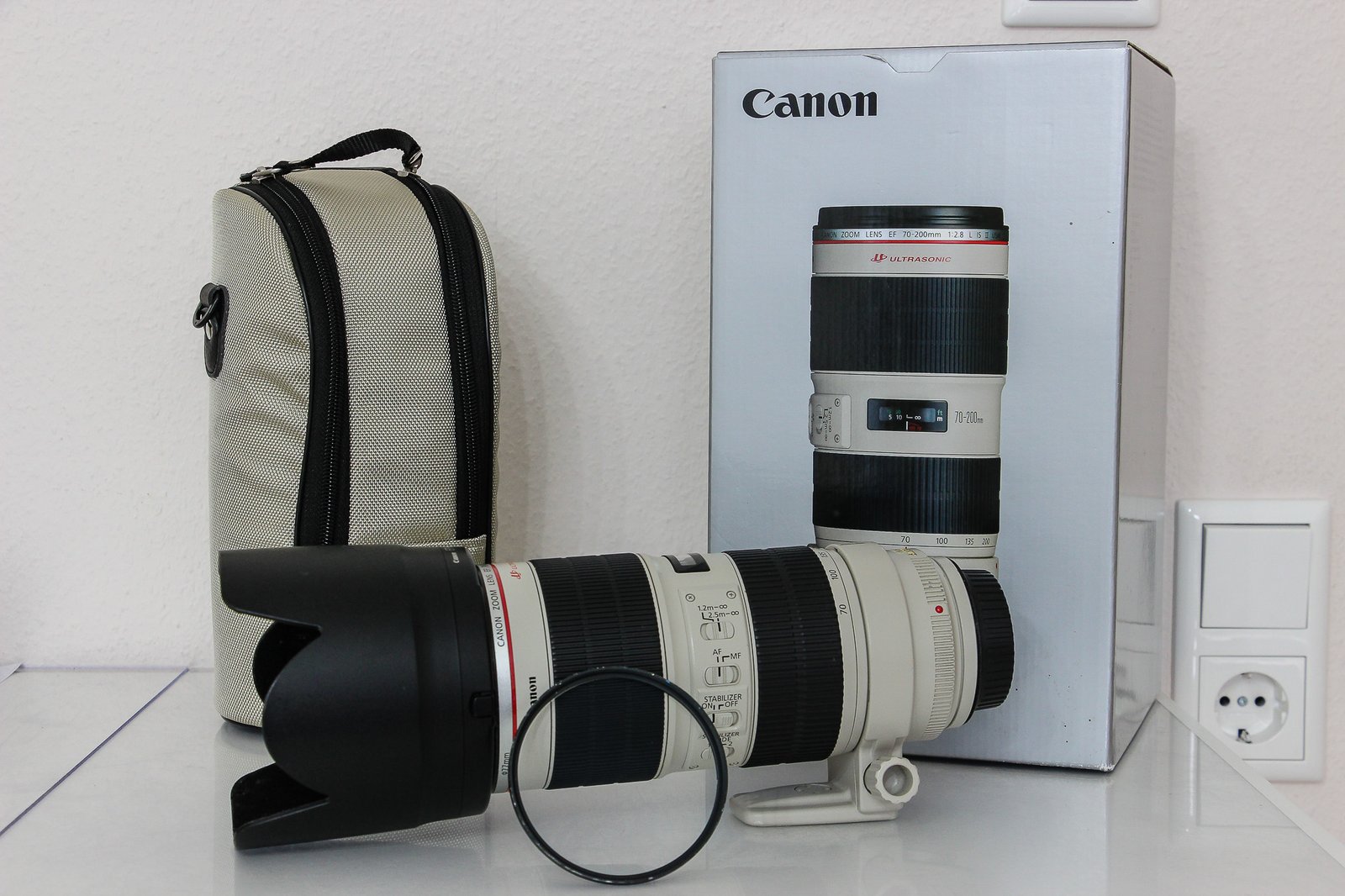 Canon EF 70-200 mm f2.8L IS II USM, UV-Filter