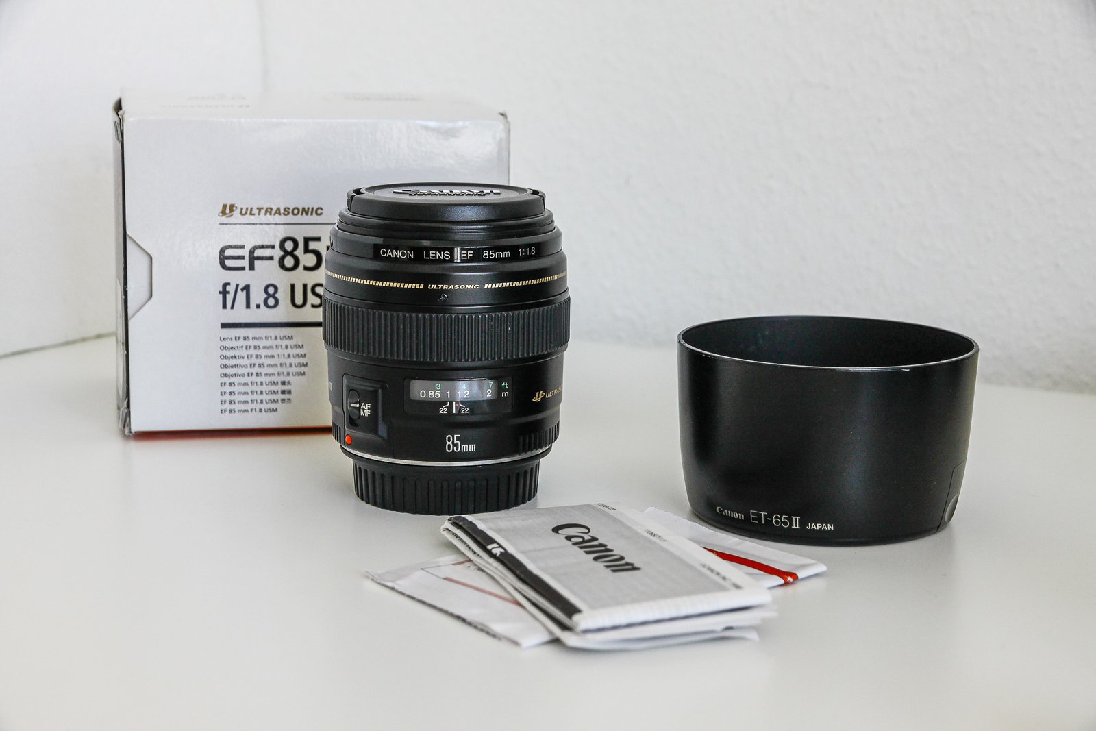 📸Canon EF 85mm f1.8 USM Objektiv inklusive Gegenlichtblende⚡